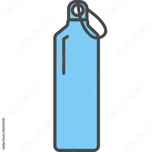Thermos flask bottle vector icon
