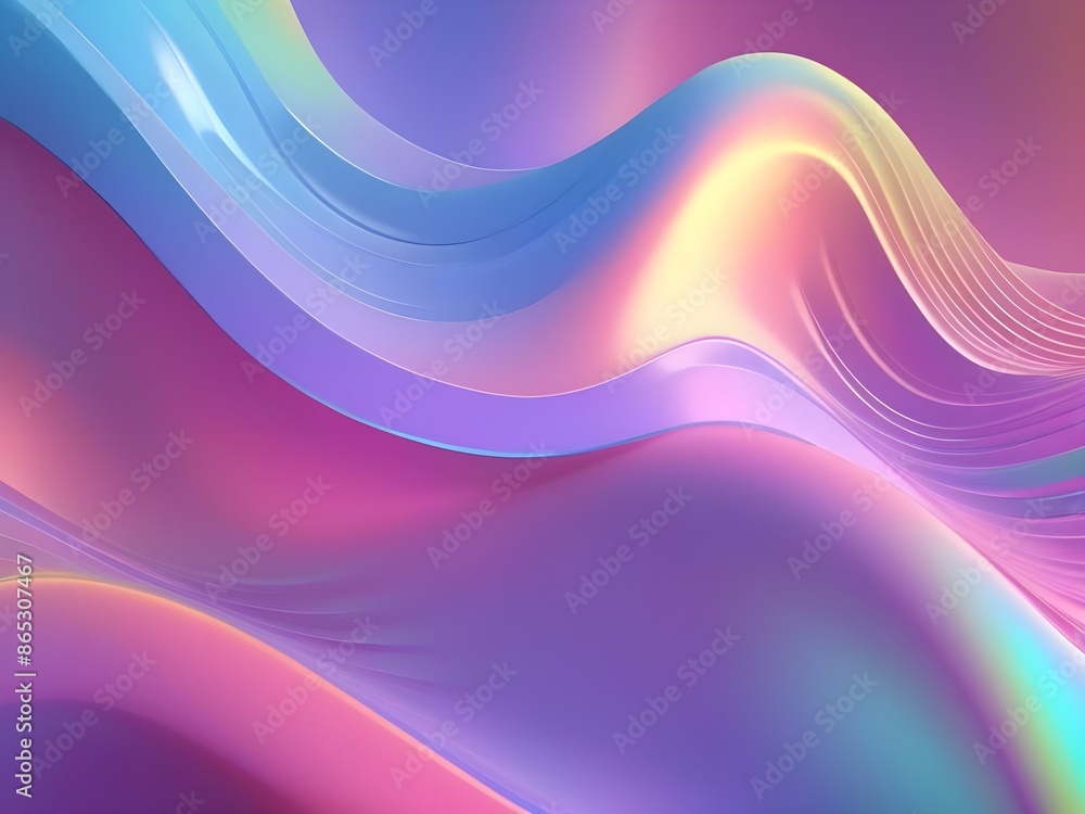 abstract neon wave colorful holographic 3d background image abstract neon wave colorful holographic 3d background image