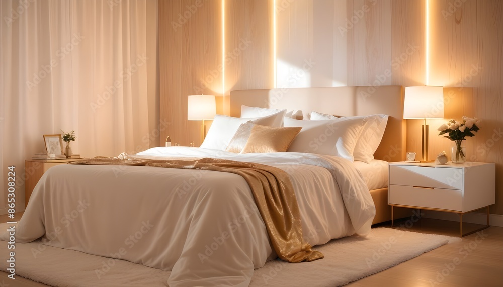 Photo interior modern design room 3d illustration Photo interior modern design room 3d illustration
