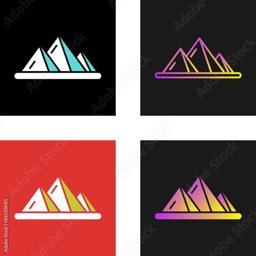 Pyramid Vector Icon