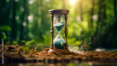 Hourglass of the sand, time is money