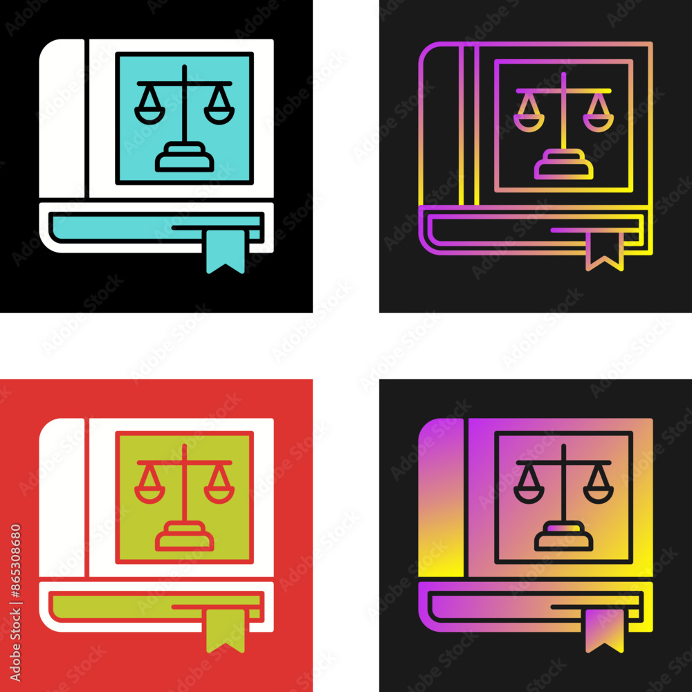 Law Book Vector Icon Law Book Vector Icon
