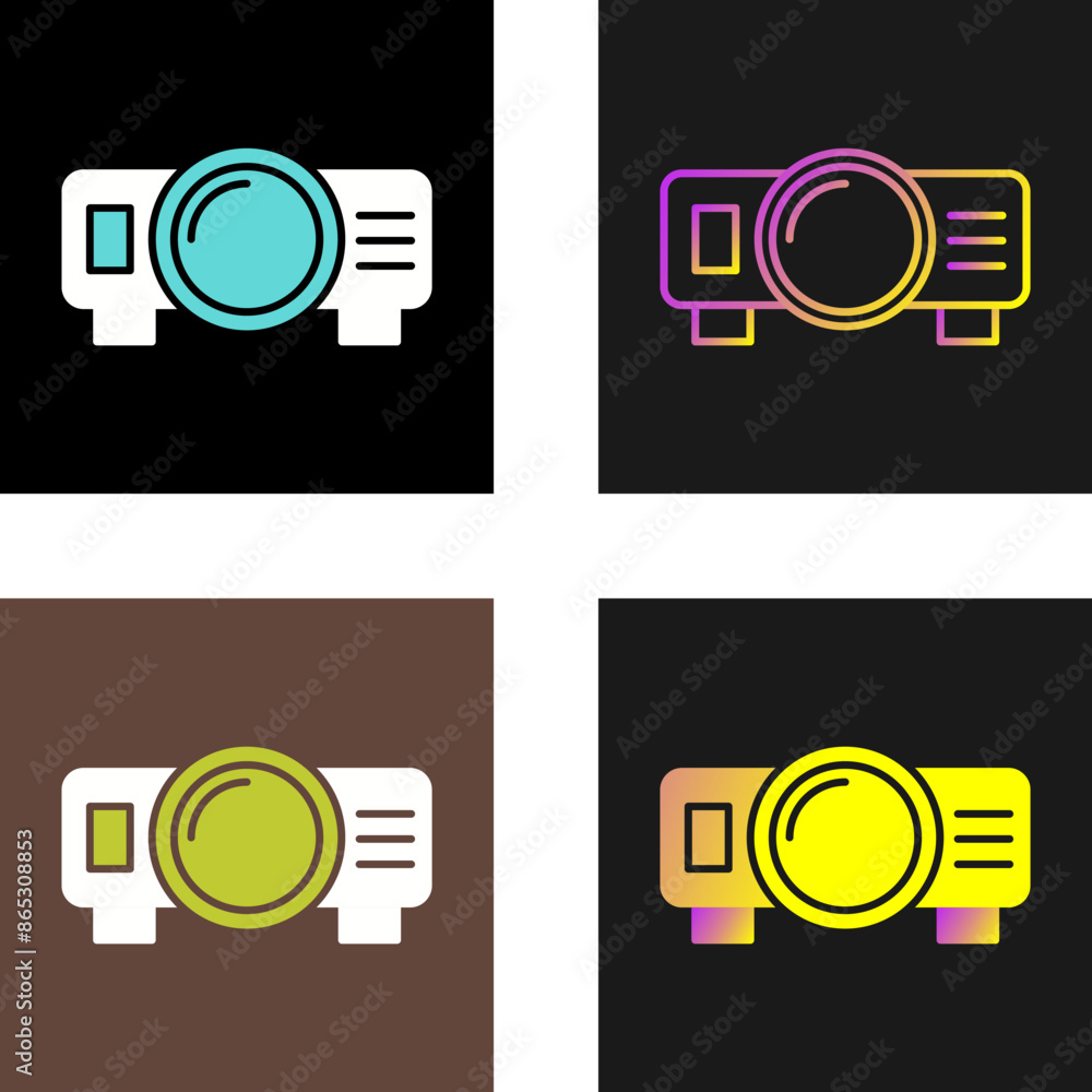 Projector Vector Icon Projector Vector Icon