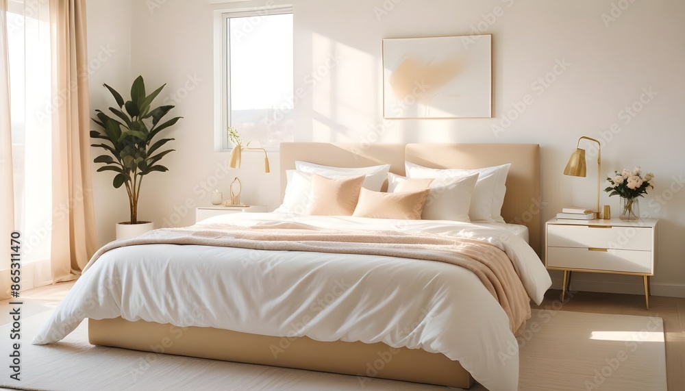 Photo interior modern design room 3d illustration