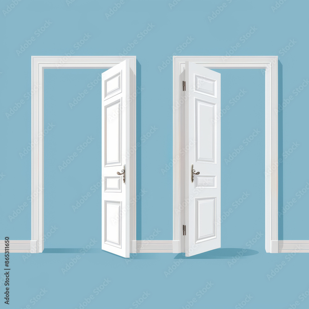 Front View Opened,Closed Door: Illustrating a door in a closed position, depicting the texture of the door material, handle, and possibly a peephole or design elements. Front View Opened,Closed Door: Illustrating a door in a closed position, depicting the texture of the door material, handle, and possibly a peephole or design elements.