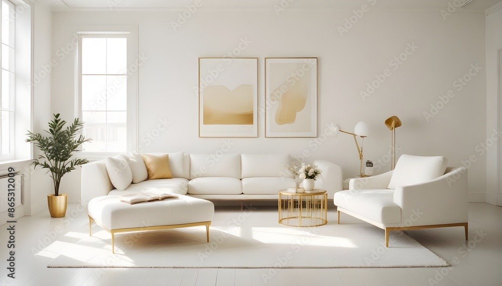 Photo interior modern design room 3d illustration Photo interior modern design room 3d illustration