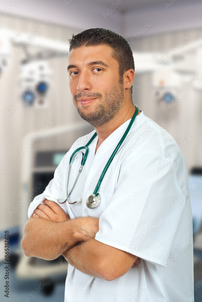 Male Doctor in Office Male Doctor in Office