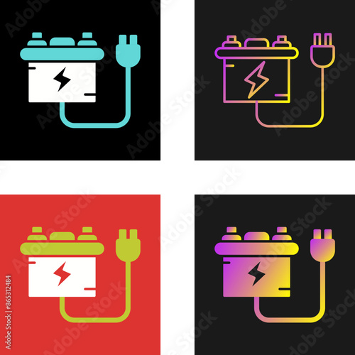 Battery charger Vector Icon
