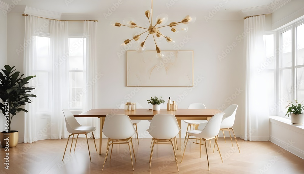 Fototapeta premium Photo interior modern design room 3d illustration