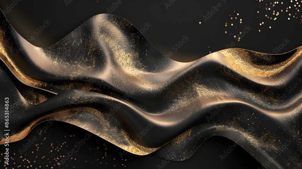 black background with golden wave background black background with golden wave background