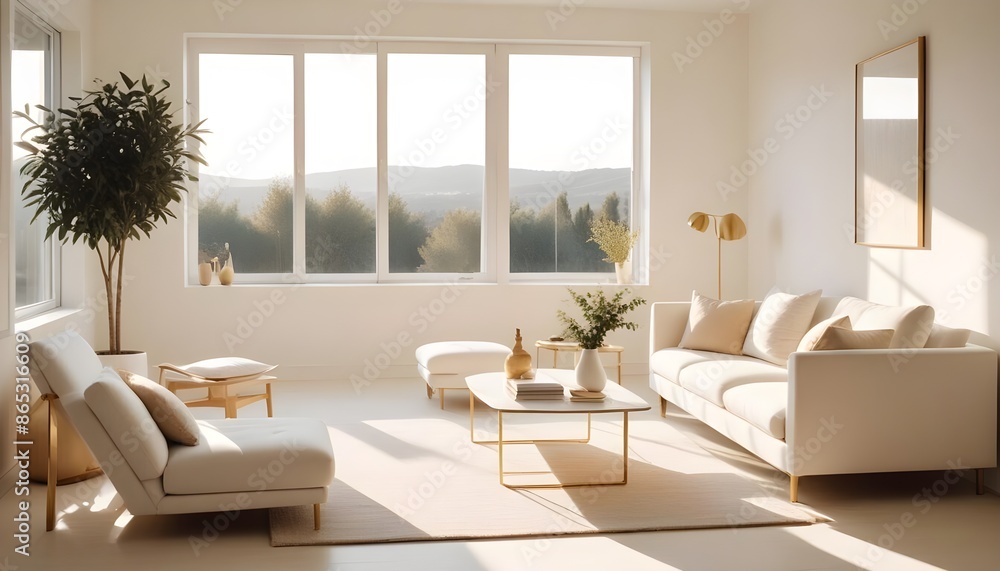 Photo interior modern design room 3d illustration Photo interior modern design room 3d illustration