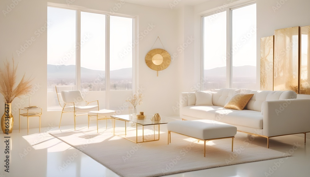 Photo interior modern design room 3d illustration Photo interior modern design room 3d illustration