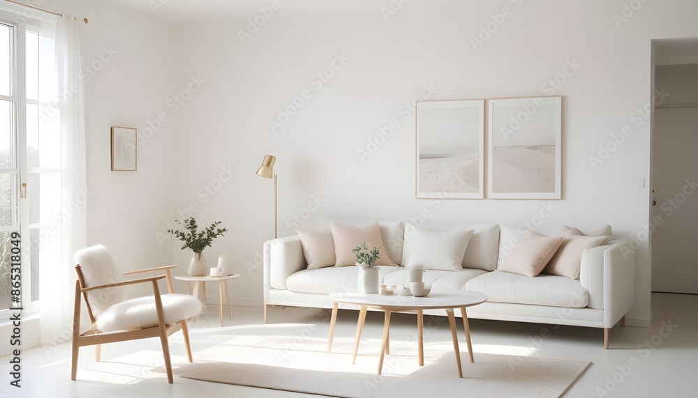 Photo interior modern design room 3d illustration Photo interior modern design room 3d illustration