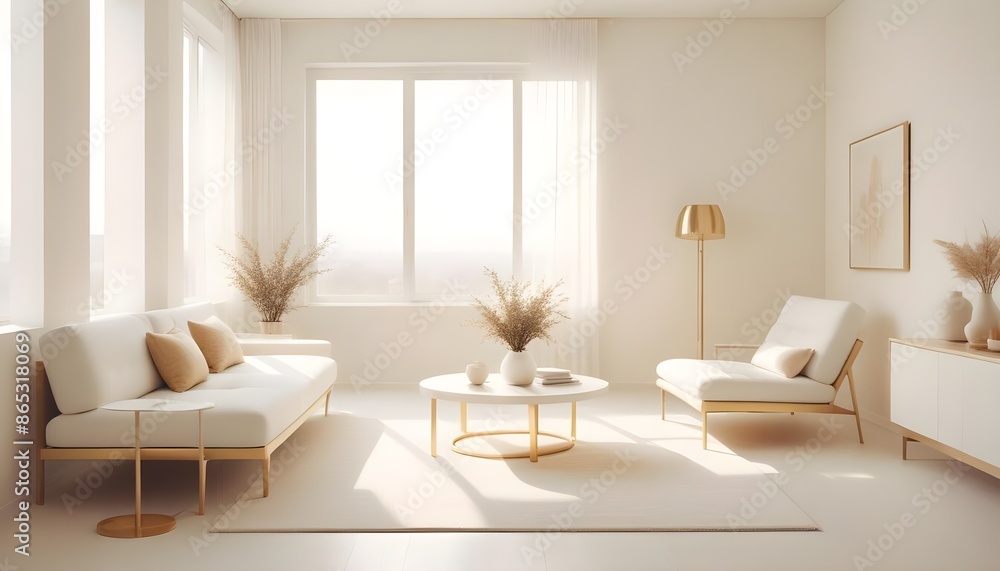 Photo interior modern design room 3d illustration Photo interior modern design room 3d illustration