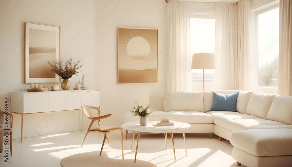 Photo interior modern design room 3d illustration Photo interior modern design room 3d illustration