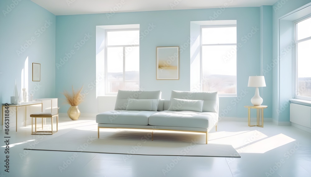 Photo interior modern design room 3d illustration Photo interior modern design room 3d illustration