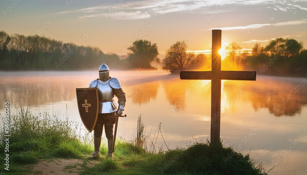 Foto de Ephesians - The Armor of God. The Knight wearing Armor of God ...