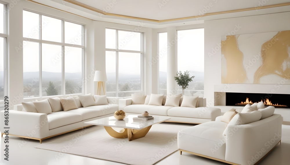 Photo interior modern design room 3d illustration Photo interior modern design room 3d illustration