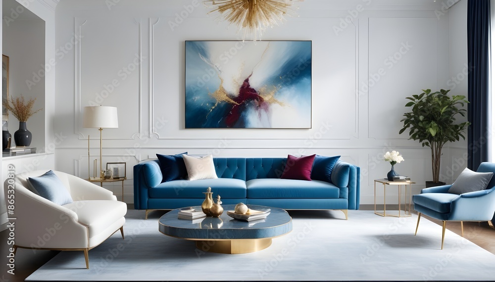 Photo interior modern design room 3d illustration Photo interior modern design room 3d illustration