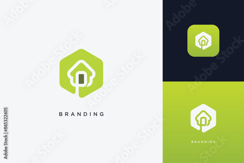 Home Building Logo Modern Structure