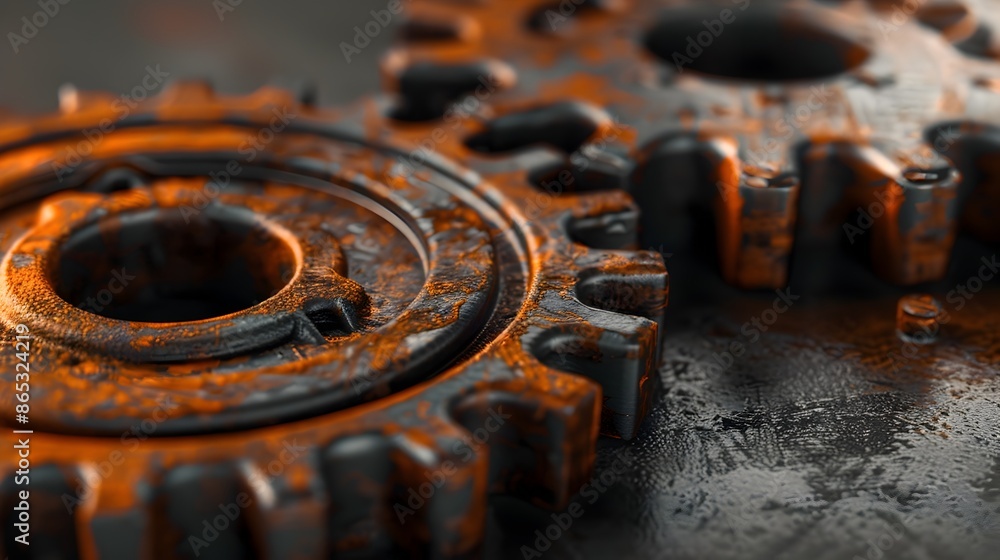 Rugged Industrial Gears Symbolizing Resilient Business Rugged Industrial Gears Symbolizing Resilient Business