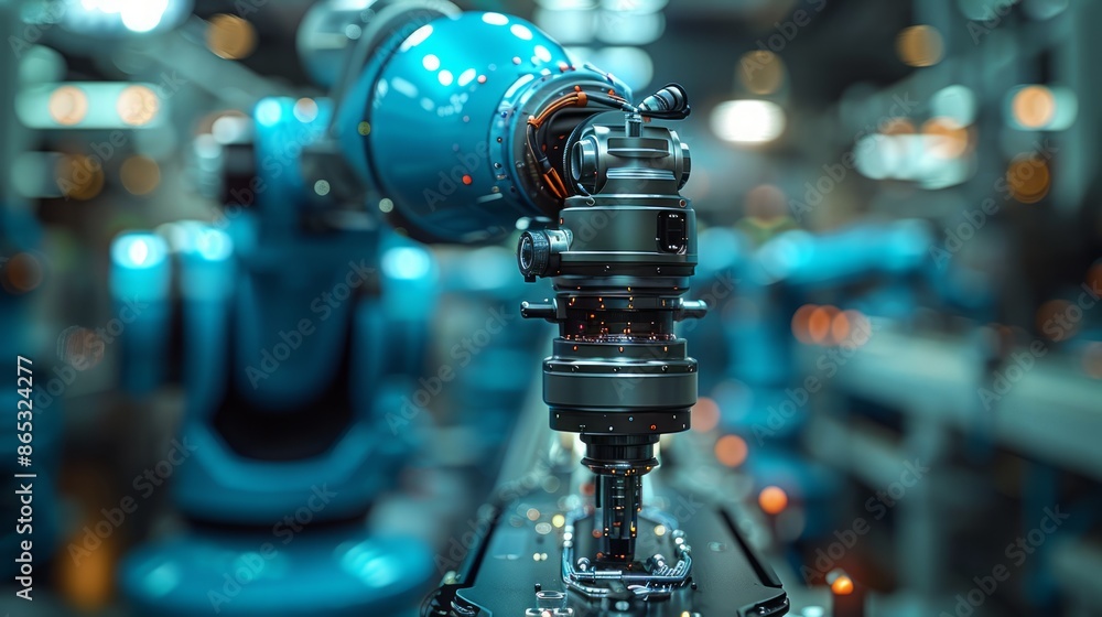 A seamless collaboration between a surgical team and an AI-powered robotic arm, highlighting the advancements in medical technology. A seamless collaboration between a surgical team and an AI-powered robotic arm, highlighting the advancements in medical technology.