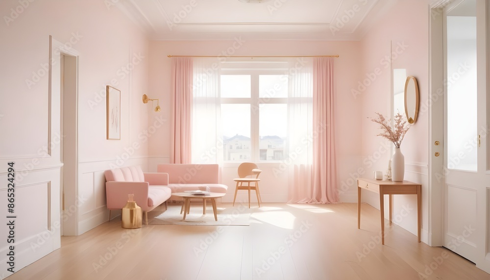 Photo interior modern design room 3d illustration Photo interior modern design room 3d illustration