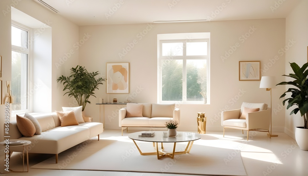 Photo interior modern design room 3d illustration Photo interior modern design room 3d illustration