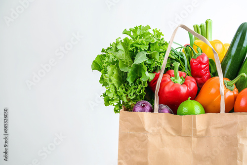 a bag full of vegetables