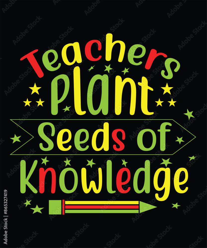 Fototapeta premium Teacher eps vector tshirt design