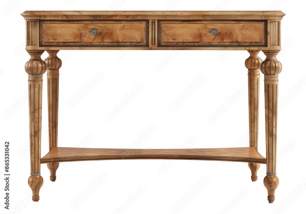 Designer console table isolated on transparent background. Designer console table isolated on transparent background.