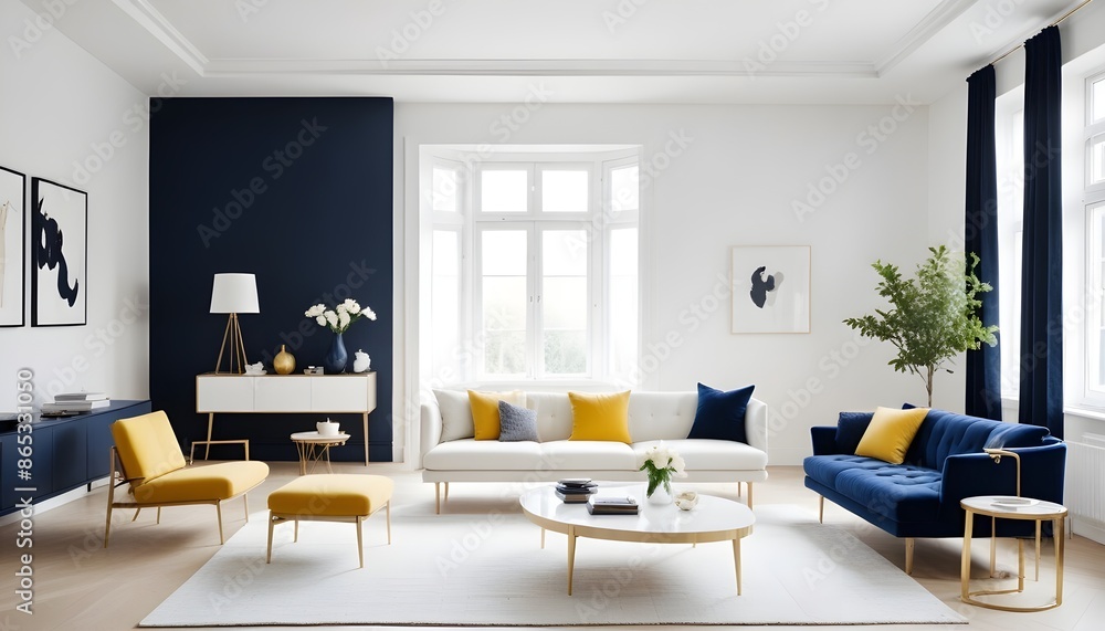 Photo interior modern design room 3d illustration Photo interior modern design room 3d illustration