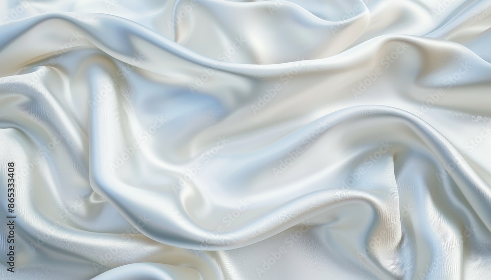 Obraz premium White satin with empty areas for text