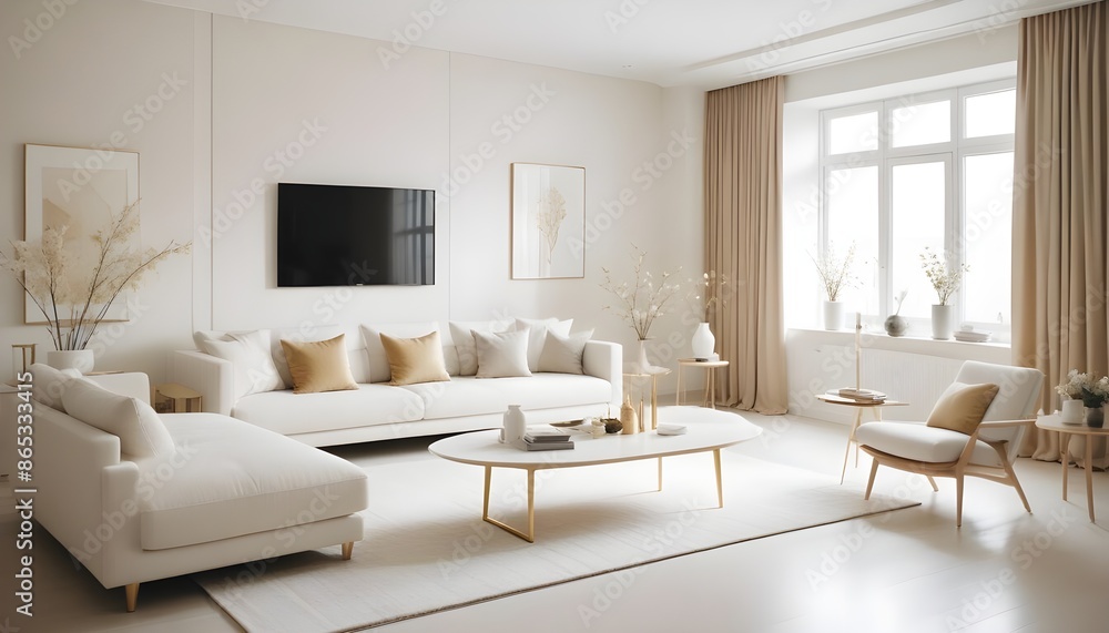 Photo interior modern design room 3d illustration Photo interior modern design room 3d illustration