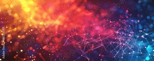 Vibrant hues representing the diversity of financial networks