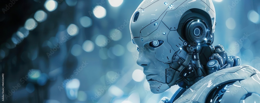 An otherworldly realm populated by sentient machines and humanized AI, living in perfect harmony An otherworldly realm populated by sentient machines and humanized AI, living in perfect harmony