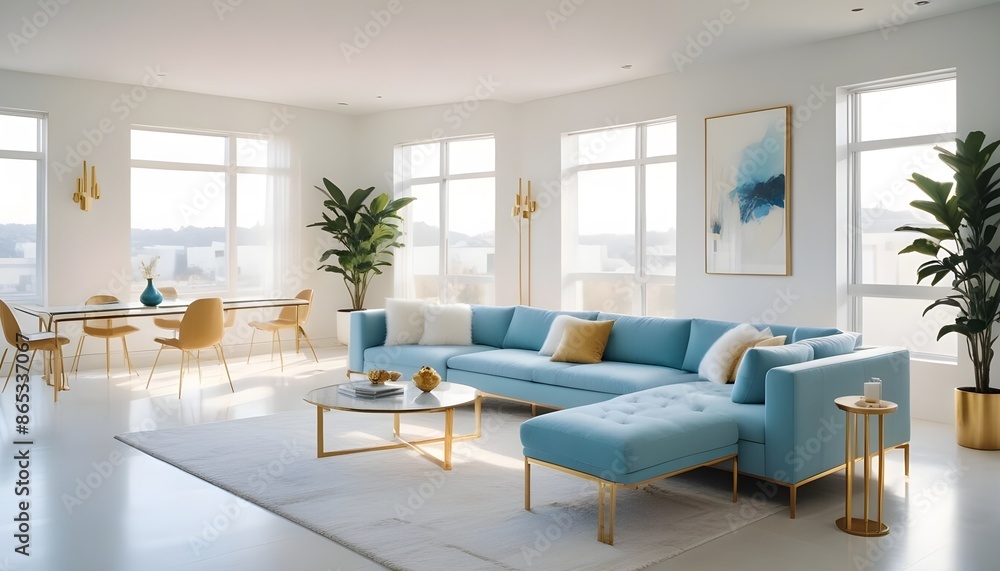 Photo interior modern design room 3d illustration Photo interior modern design room 3d illustration