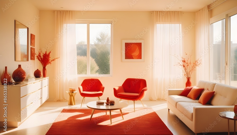 Photo interior modern design room 3d illustration Photo interior modern design room 3d illustration