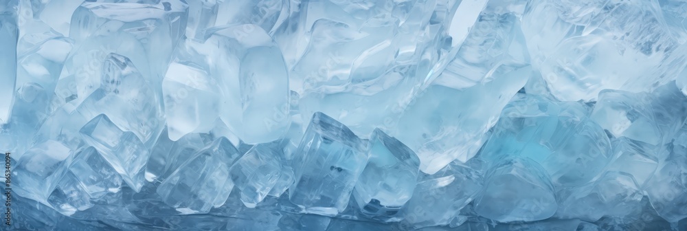 Abstract Ice Background with Crystalline Shapes Abstract Ice Background with Crystalline Shapes