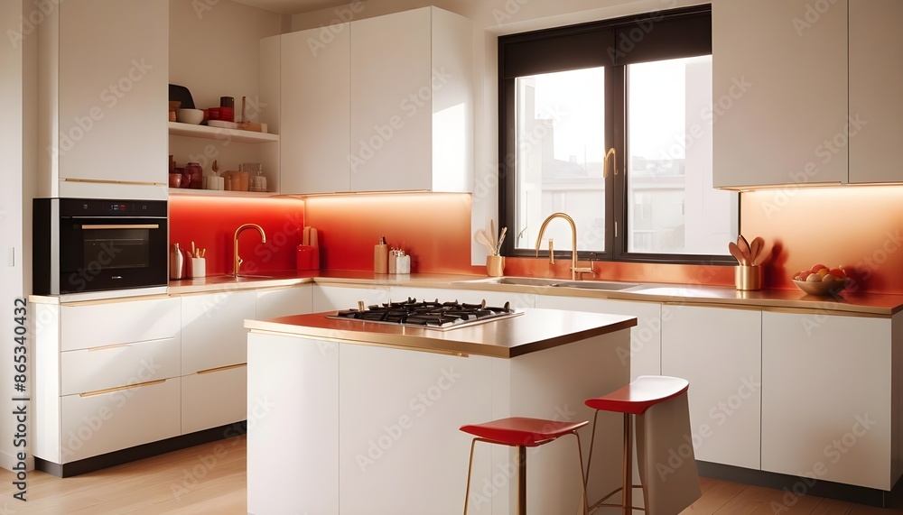 Photo interior modern design room 3d illustration Photo interior modern design room 3d illustration