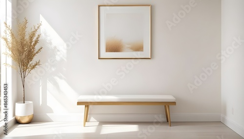 Photo interior modern design room 3d illustration