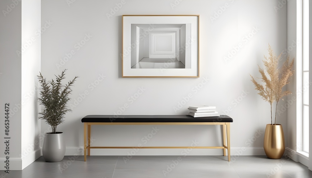 Photo interior modern design room 3d illustration Photo interior modern design room 3d illustration