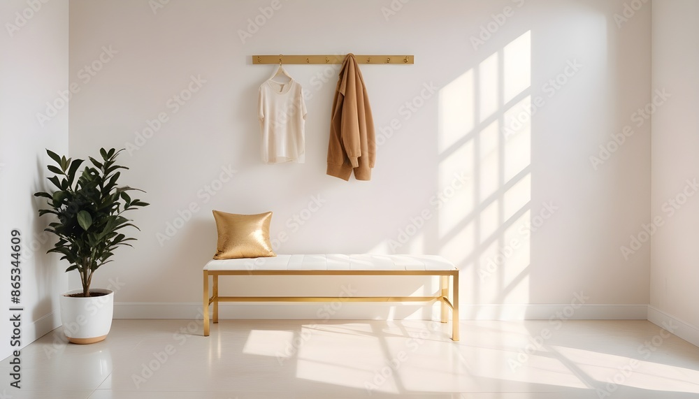 Fototapeta premium Photo interior modern design room 3d illustration