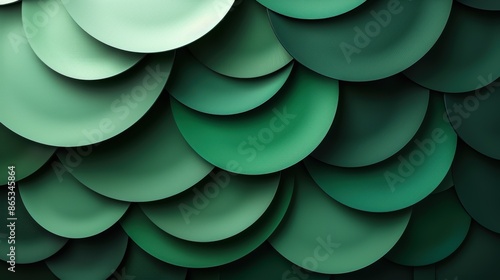A minimalist background with a pattern of overlapping circles in shades of green.