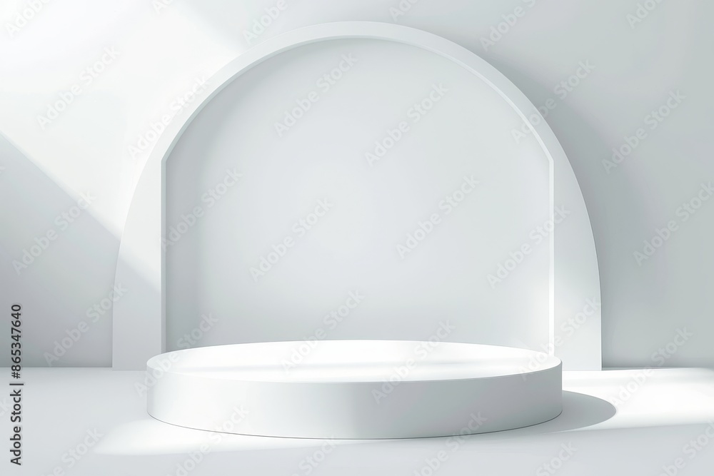 The background of a studio has a gradient silver gray color The background of a studio has a gradient silver gray color