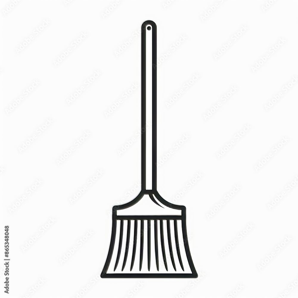 A broom icon isolated on a white background from the barber shop collection. A broom icon trendy and modern for logos, web, apps, and UIs. A broom icon isolated on a white background from the barber shop collection. A broom icon trendy and modern for logos, web, apps, and UIs.