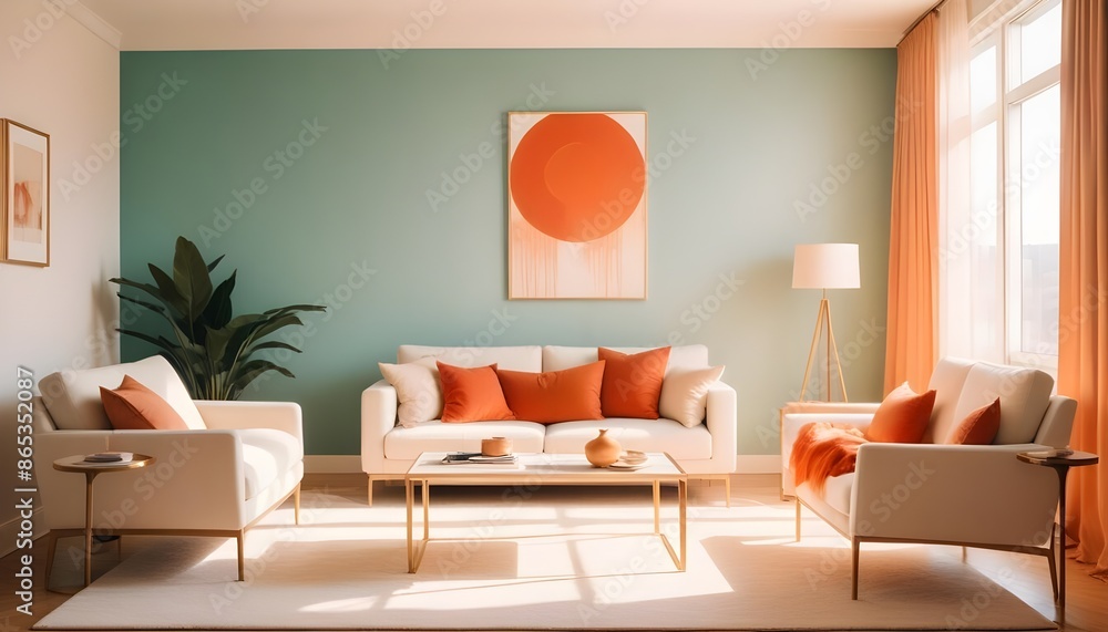 Photo interior modern design room 3d illustration Photo interior modern design room 3d illustration