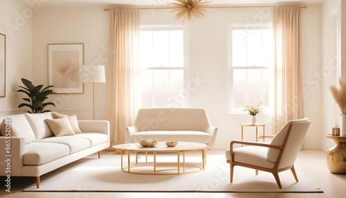 Photo interior modern design room 3d illustration