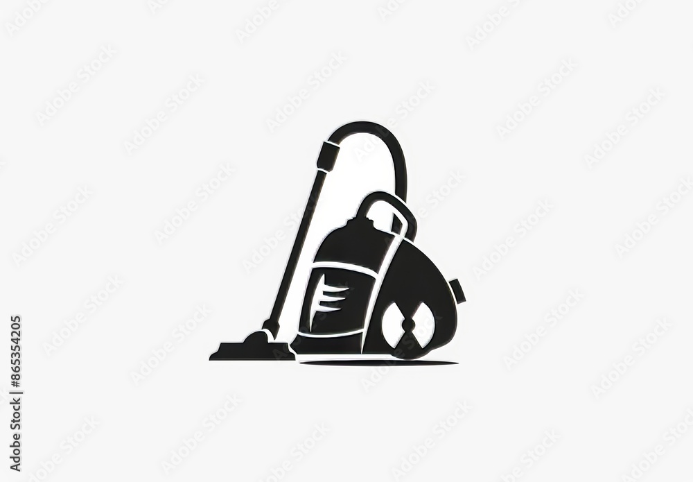 Home improvement store logo, icon for steam vacuum cleaners. Home improvement store logo, icon for steam vacuum cleaners.