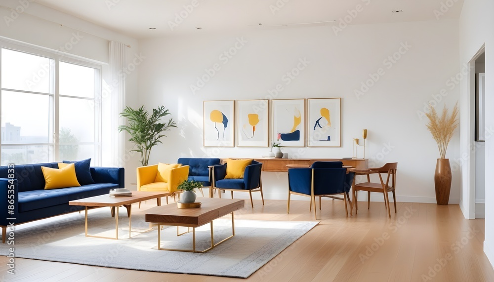 Photo interior modern design room 3d illustration Photo interior modern design room 3d illustration